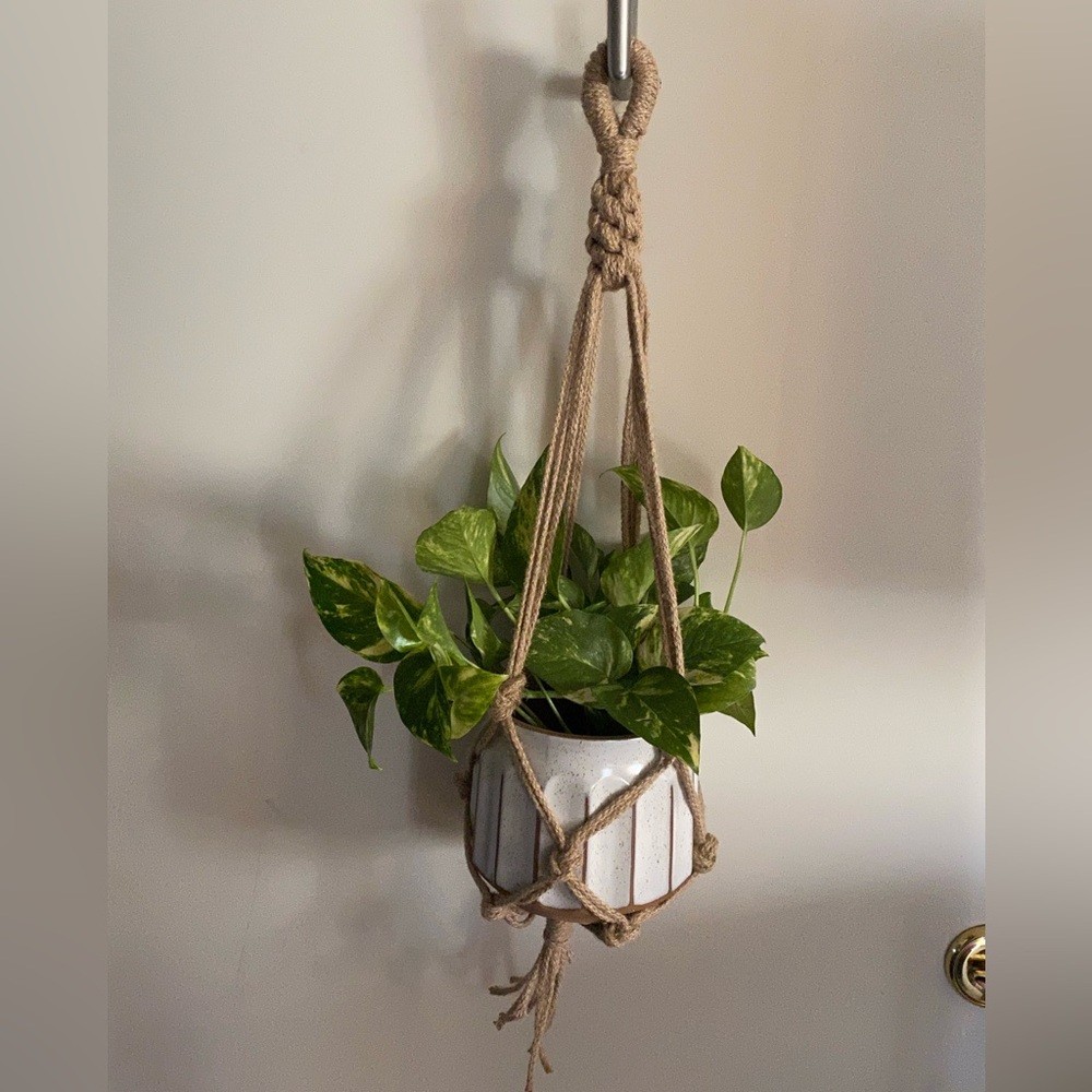 Rope macramé plant hanger - Picture 1 of 4